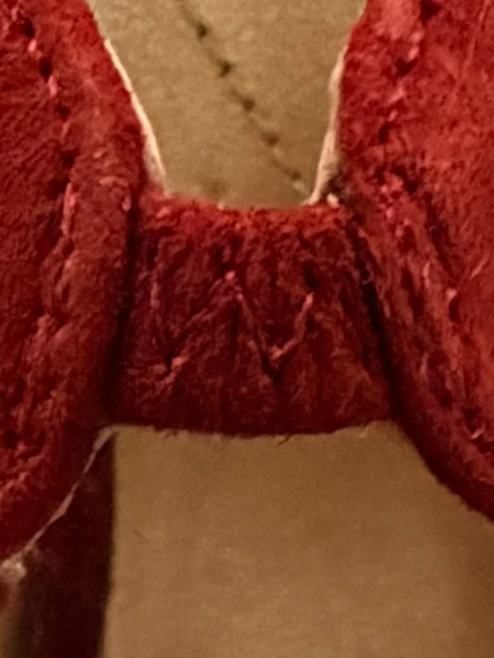 Guess By Marciano "Ramba" Red Suede Cutout Pump - Size 6-1/2 - Picture 11 of 11